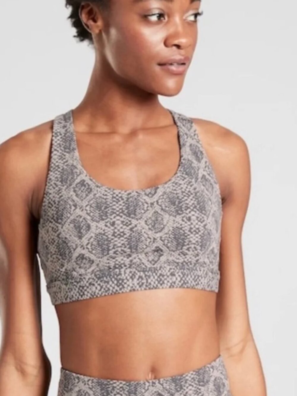Athleta Ultimate Snake Bra Crossback Sports Bra A-C